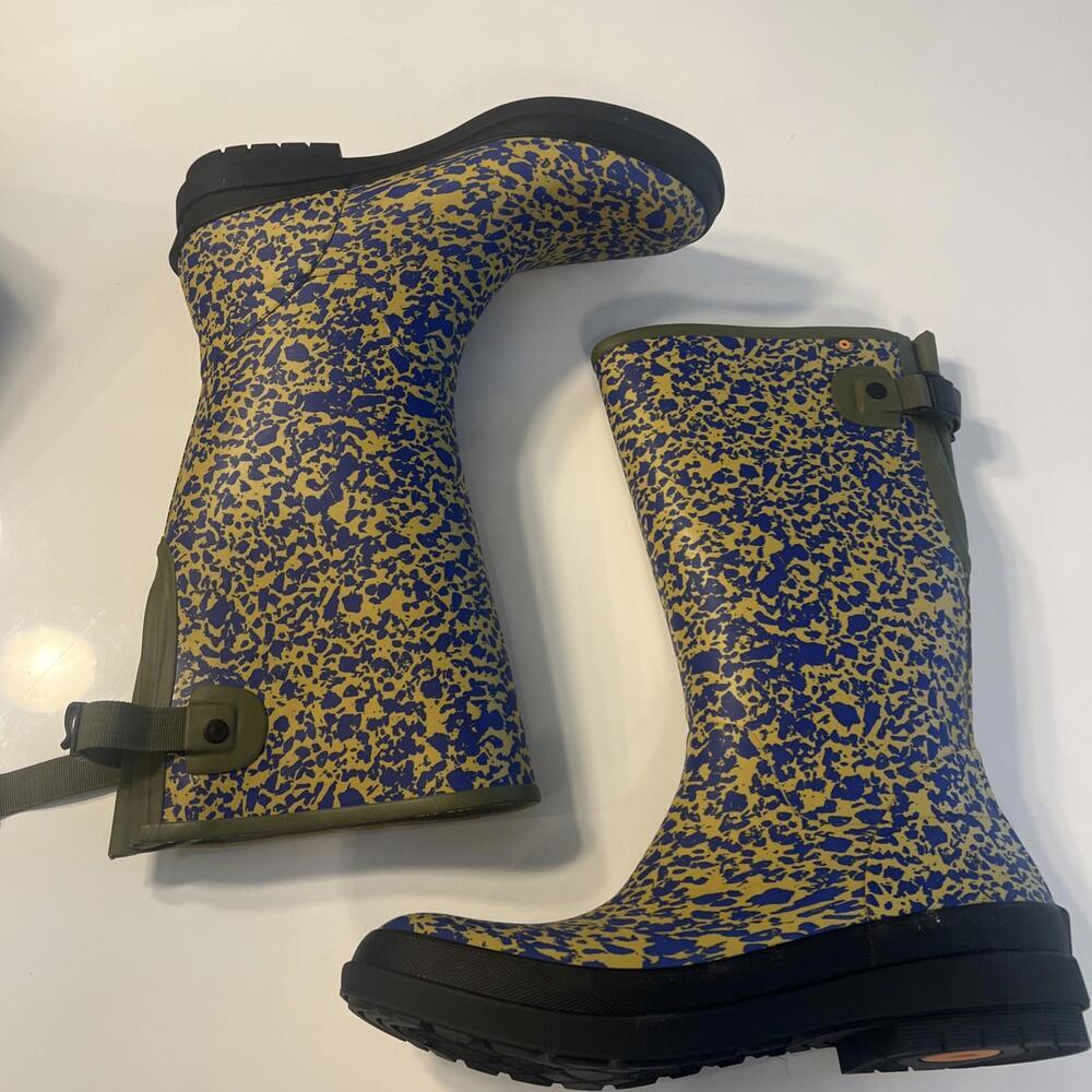 Bogs Women's Sz 10 Rain Amanda II TL SP 'Olive Multi' 72964-302 Boot Waterproof - Picture 7 of 9